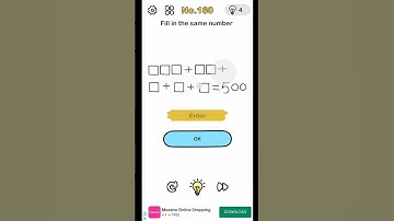 Fill in the same number. Brain Out Level no.160