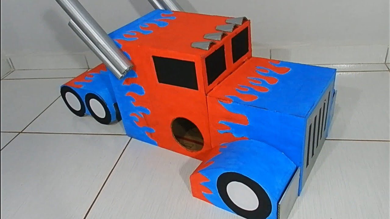 COMO FAZER UM TRANSFORMERS DE PAPELÃO - YouTube