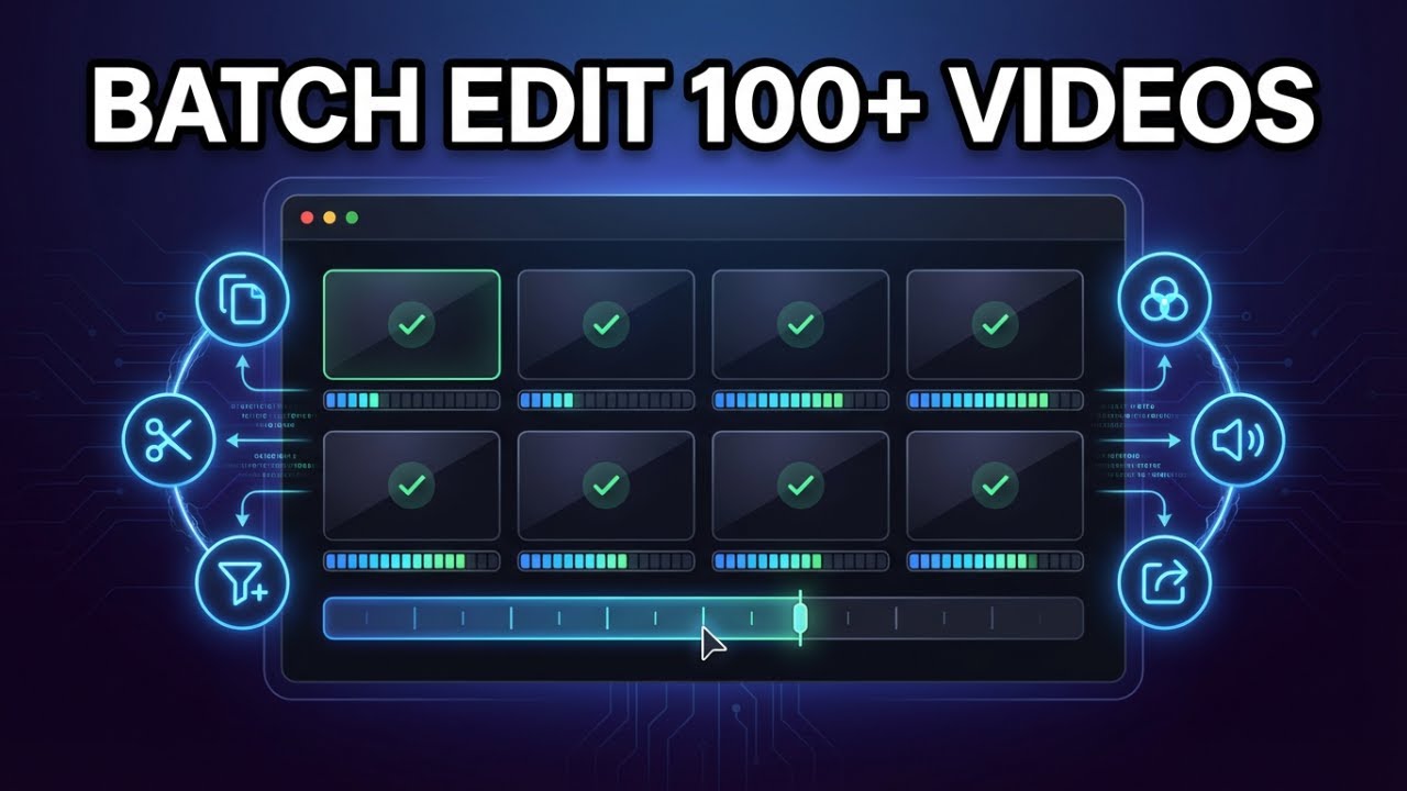 How to Batch Edit Multiple Videos - YouTube