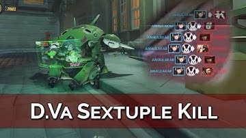 Overwatch: D.Va Five-man Ult & Delayed Sextuple