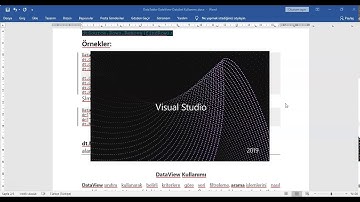 Görsel Programlama II C # DataTable DataView DataSet Kullanımı