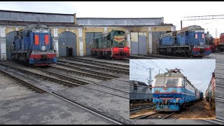Депо и станция Санкт-Петербург-Сортировочный-Московский + сплотка электровозов ЧС2К для порезки.