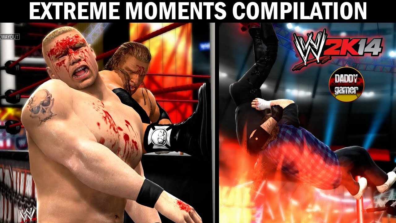 Подборка экстремальных моментов - WWE 2K14 😱 DADDY gamer
