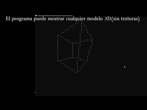 "motor" 3D hecho con c++ renderizado en cmd