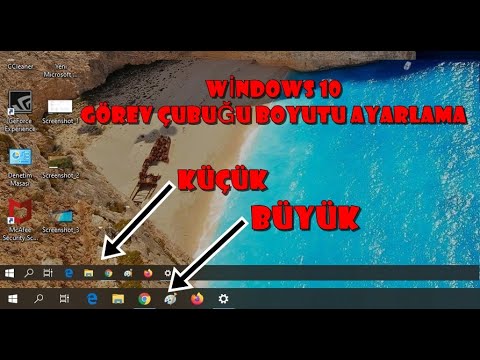 Video: Windows 10'da görev çubuğunu nasıl küçültürüm?