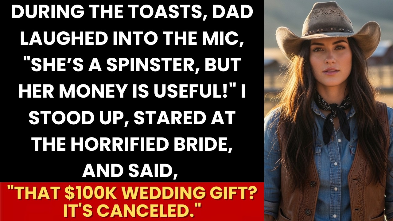 During Toast, Dad Mocked Me “Only Her Money’s Useful!” — I Replied “The $100k Gift Is Canceled”
