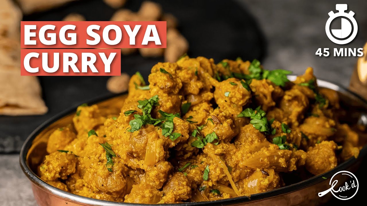 Egg Soya Curry Recipe Kids Special Protein Rich Egg & Soya Chunks