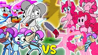 Pibby VS Pinkie Pie - ALL PHASES | Friday Night Funkin' Pibby vs My Little Pony | FNF Mods