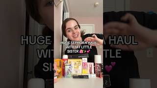 NO BUDGET SEPHORA HAUL WITH MY LITTLE SISTER 🛍️