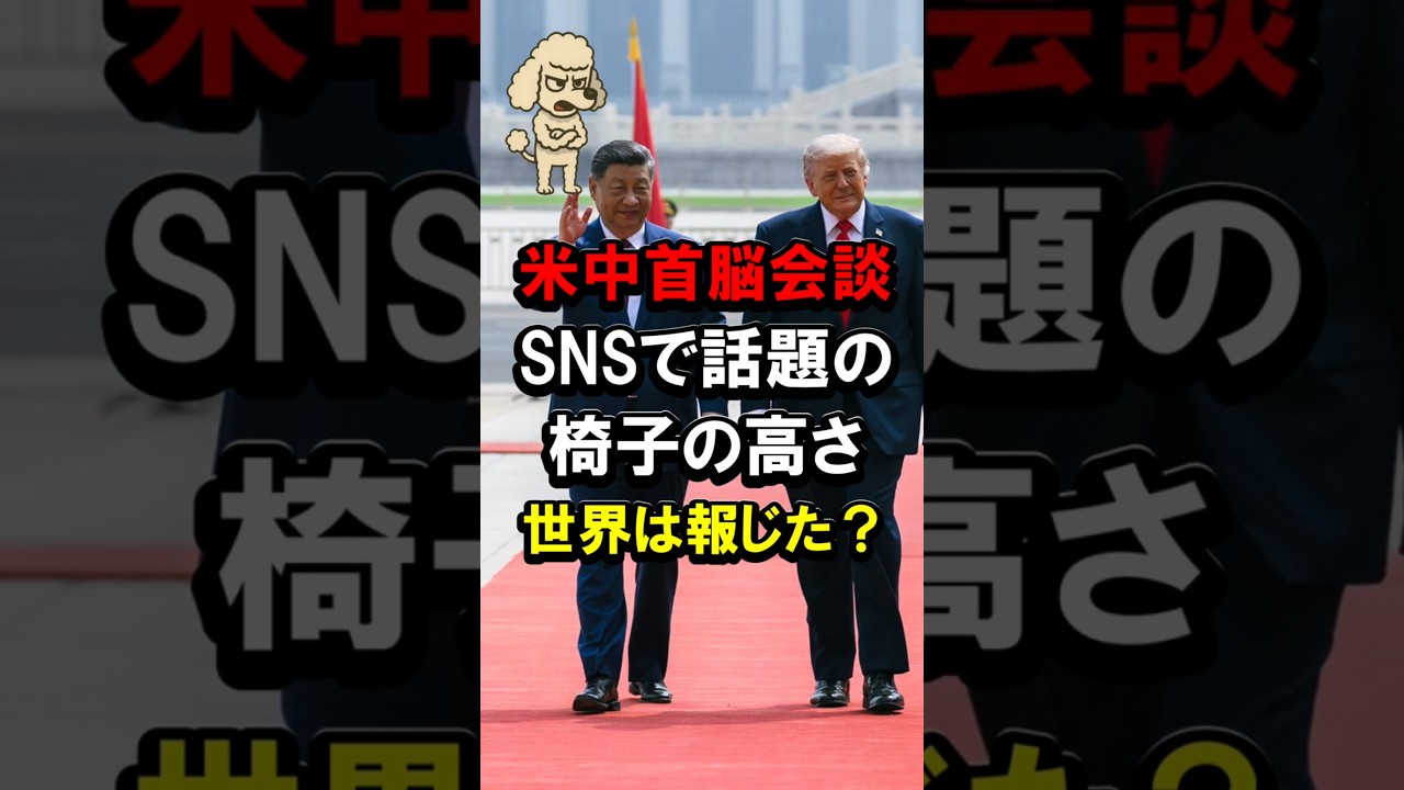 米中首脳会談、SNSで話題の椅子の高さ、世界は報じた？ #トランプ大統領 #習近平国家主席 #座面