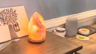 The Body Source Himalayan Salt Lamp, All Natural Salt Lamp With Handcrafted Wooden Base And Light Bu