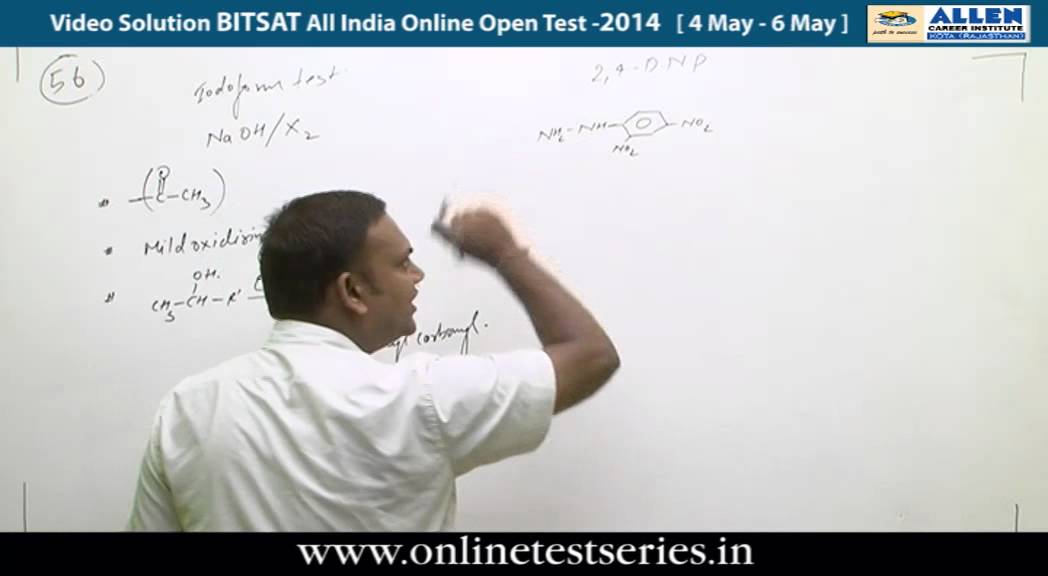 BITSAT 2014 All India Online Open Test Solutions Chemistry 55, 56