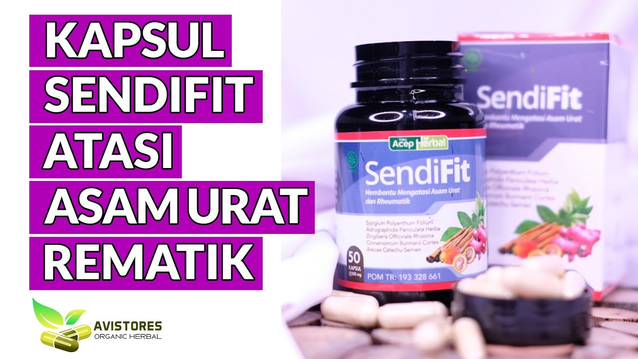 Jual SENDIFIT Obat Herbal Mengatasi Peradangan Tulang Sendi Asam Urat Rematik Osteoporosis 50 Kapsul