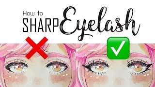 How To Draw Sharp And Natural Eyelashes Ctclockwises