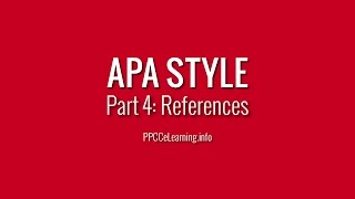 APA References