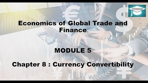 Economics Chapter 8- Currency Convertibility | M.Com Paper-1 (IDOL) (Mumbai University)