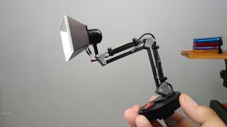 How to make adjustable swing arm lamp - Power adapter USB charger 5 Volt