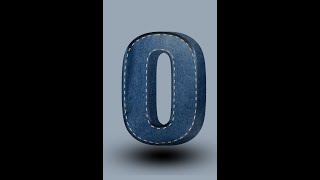 Stitch jeans 3d text effect in photoshop