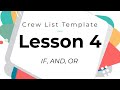 Crew list template  tutorial  lesson 4