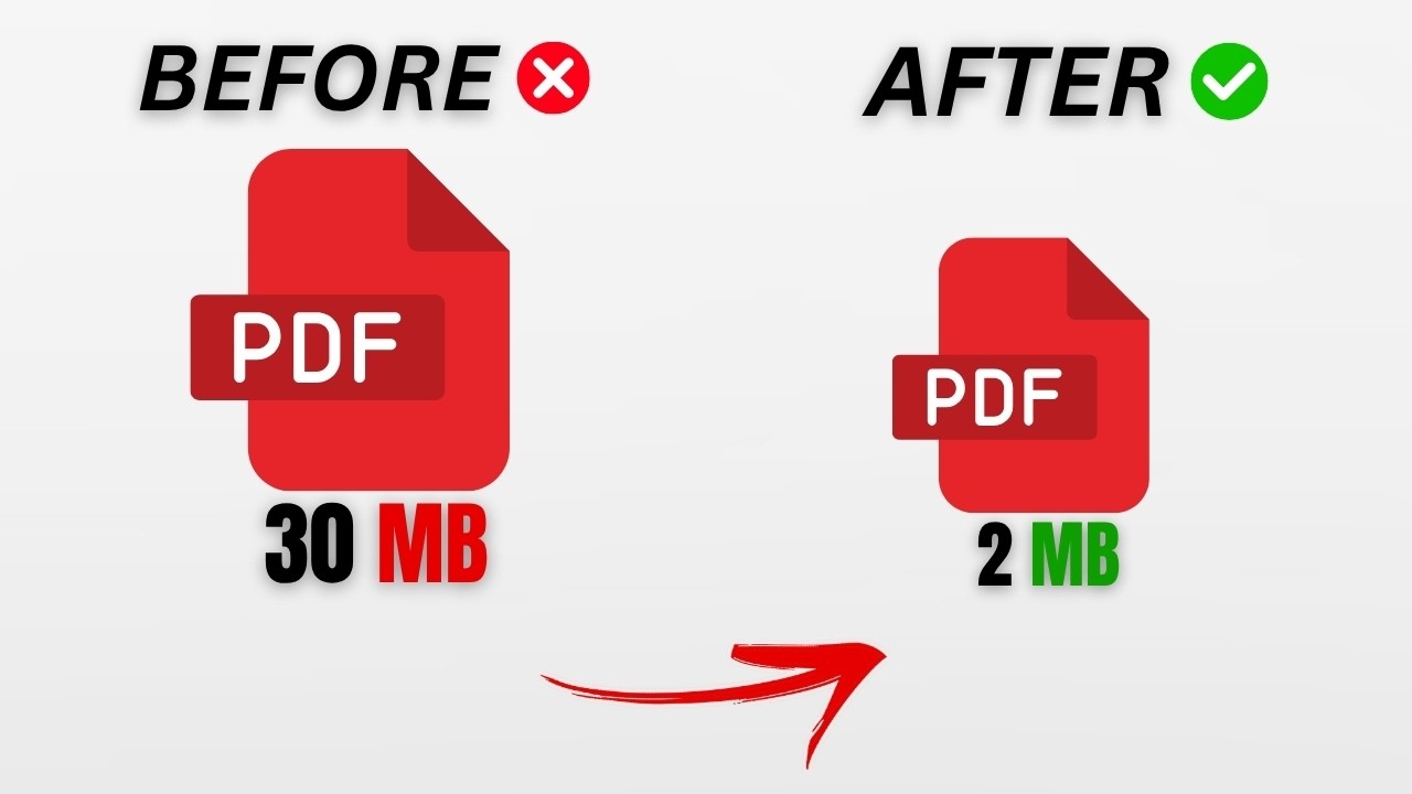 How To Compress PDF File Size - YouTube