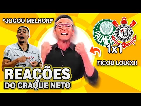 OLHA como o Craque Neto reagiu a Palmeiras 1x1 Corinthians no Brasileirão