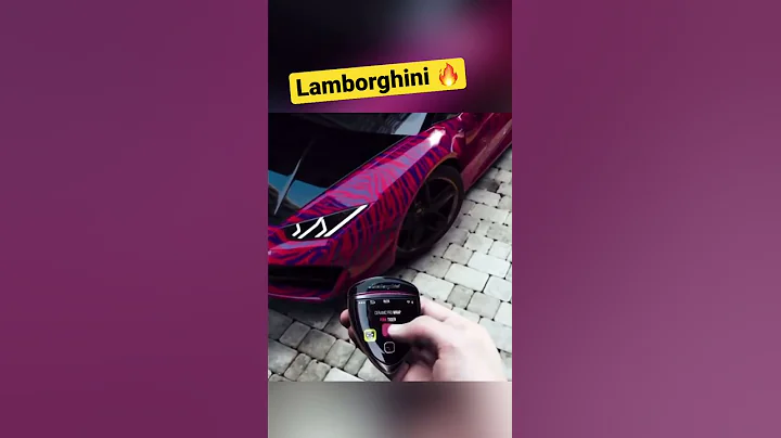 🔥 Unbelievable Lamborghini Technology | Change car colour using key #Shorts