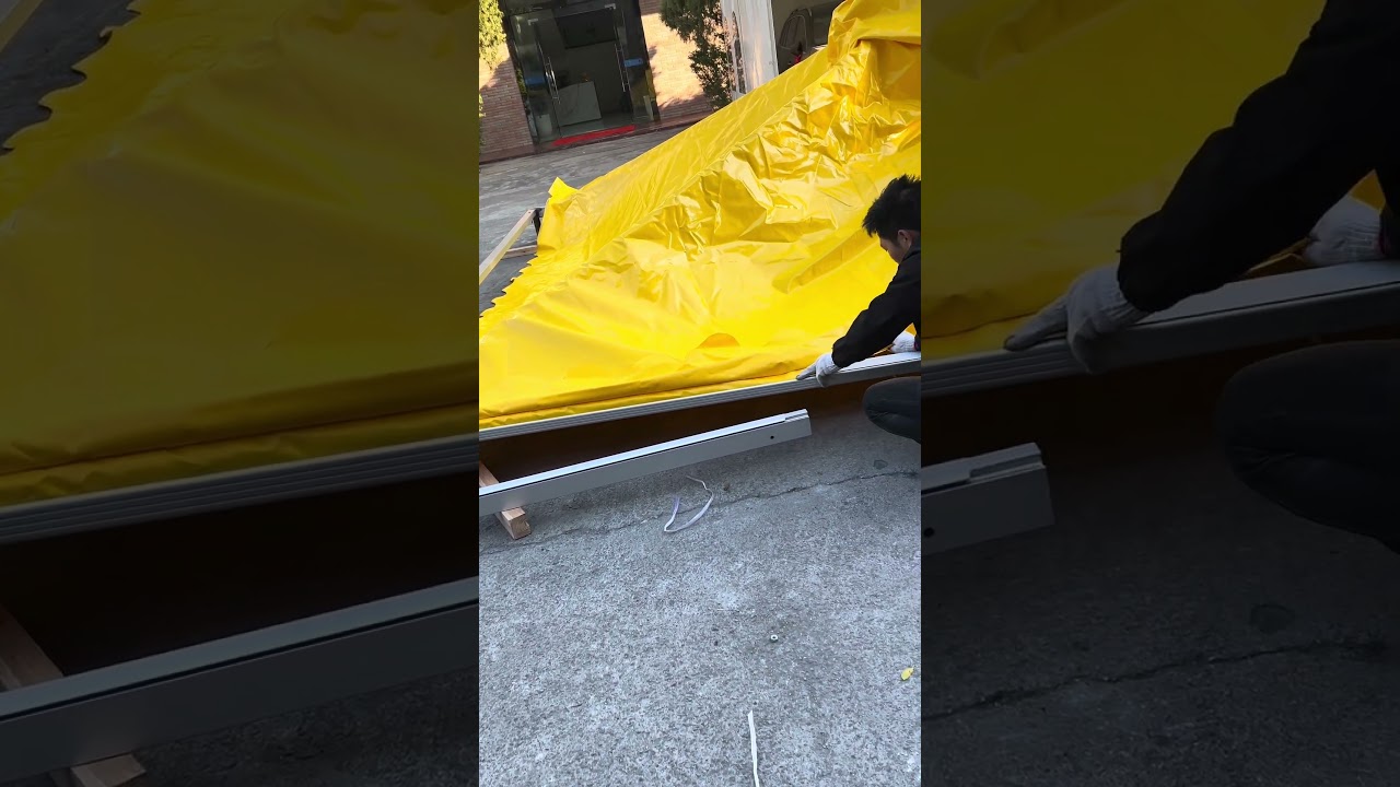 Aluminum yellow pagoda tents for wedding events