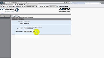 Basic OpEasy User Training V3.3 - Module 3 (Single User Mode, deleting a Clearspan User)