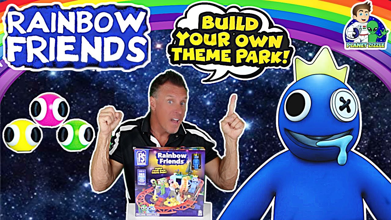 Rainbow Friends Build your own theme park Deluxe Play set - YouTube
