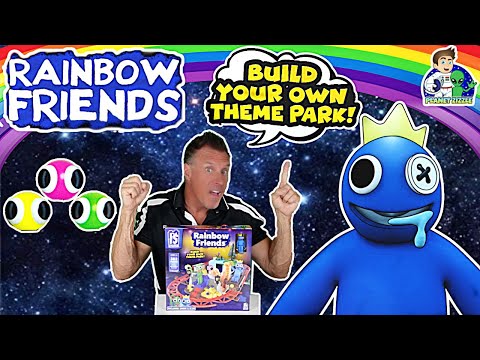 Rainbow Friends Build your own theme park Deluxe Play set - YouTube