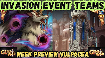 INVASION EVENT Teams HML Weeks Preview Vulpacea Underspire Soulforge | Gems of War Live 11/24/2025