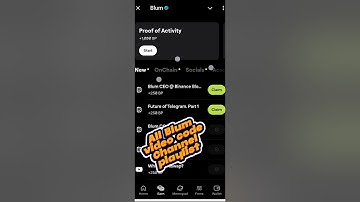 Blum CEO @ Binance Blockchain Week Blum New video code | Future of Telegram part 1 Blum video Code
