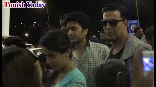 Akshay Kumar Asin Thouttumkal Jacqueline Fernandez Zarin Khan At Indore Airport Housefull 2