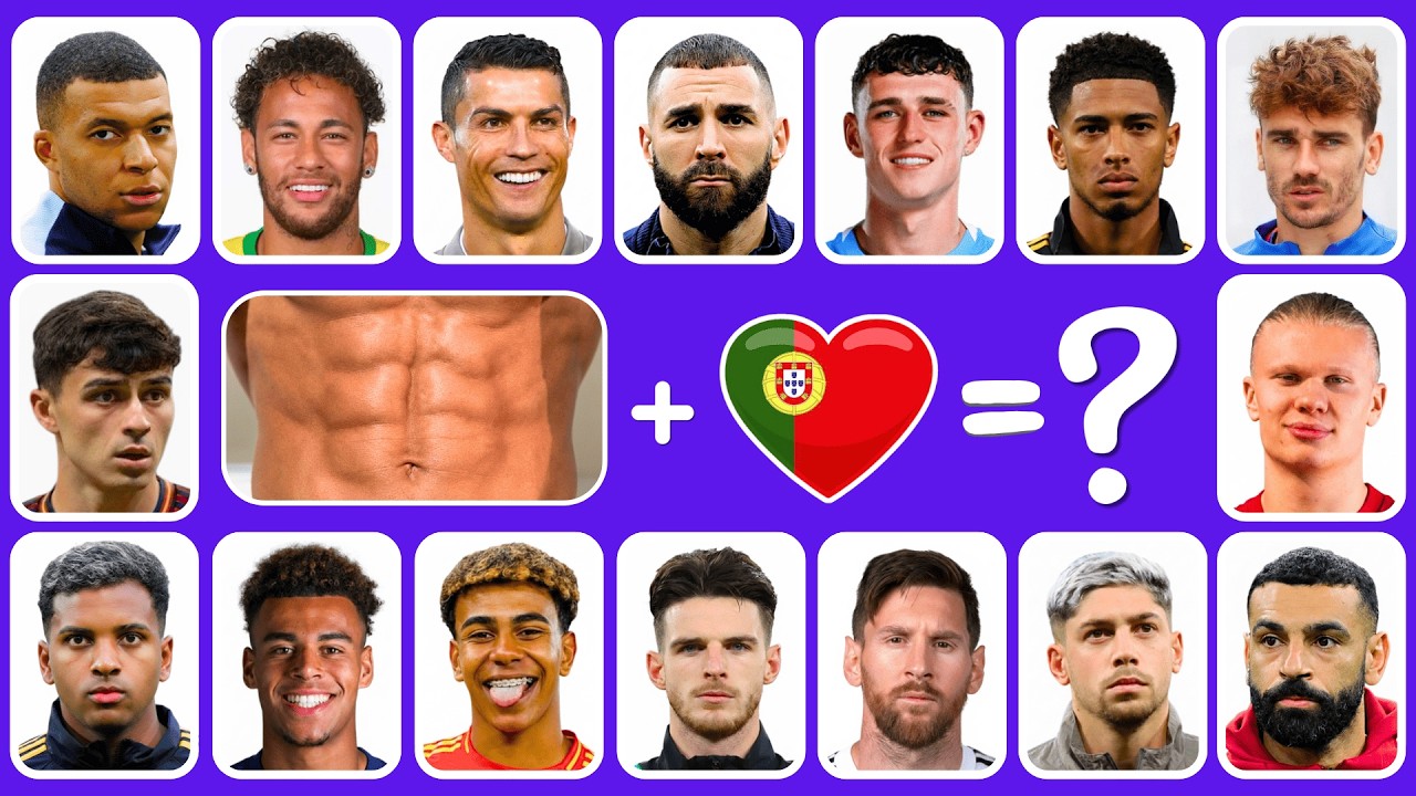 خمن اللاعب من خلال الأغنية ،العضلات ،الجنسية والنادى!🤔⁉️رونالدو،ميسي، نيمار | تحديات كرة القدم 2026