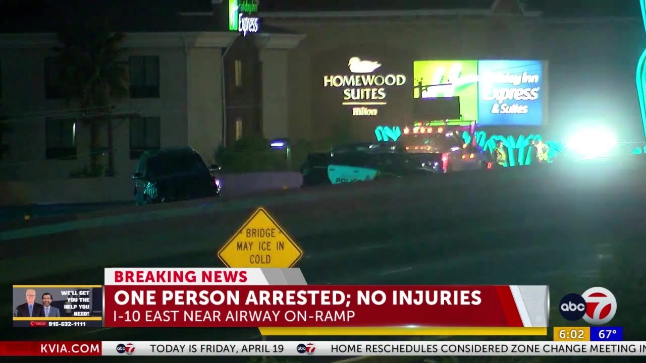 Crash involving El Paso Police unit shuts down I-10 East near Airway ...