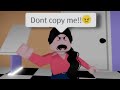 When your little sister copy you😂|| Funny Roblox Meme