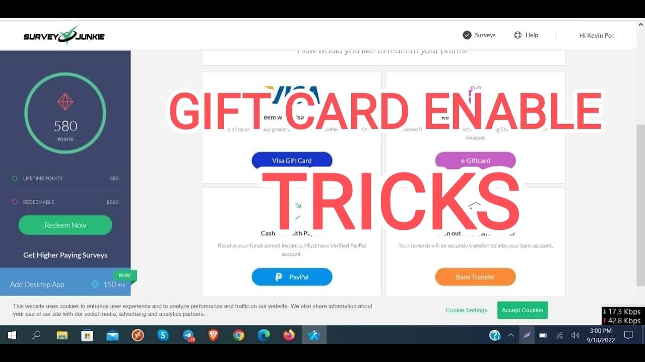 Junkie Gift Card Unlock Tricks 2022।। Survey Junkie Giftcard Enable।। Junkie Giftcard