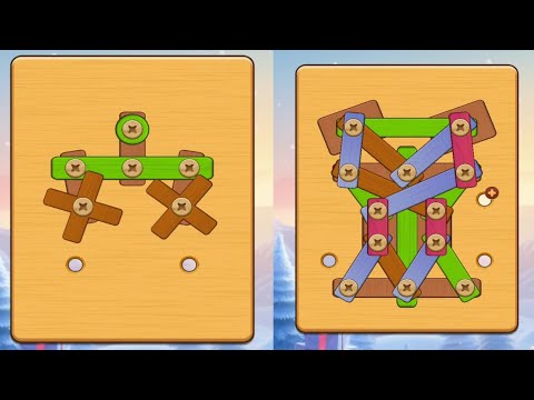 Wood Nuts And Bolts Puzzle Level -23