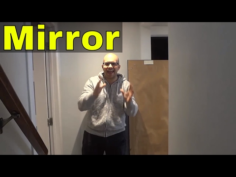 Hanging A Large Mirror On The Wall-Tutorial