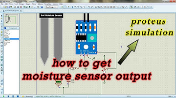 how to get moisture sensor output in proteus simulation | moisture sensor simulation in Proteus