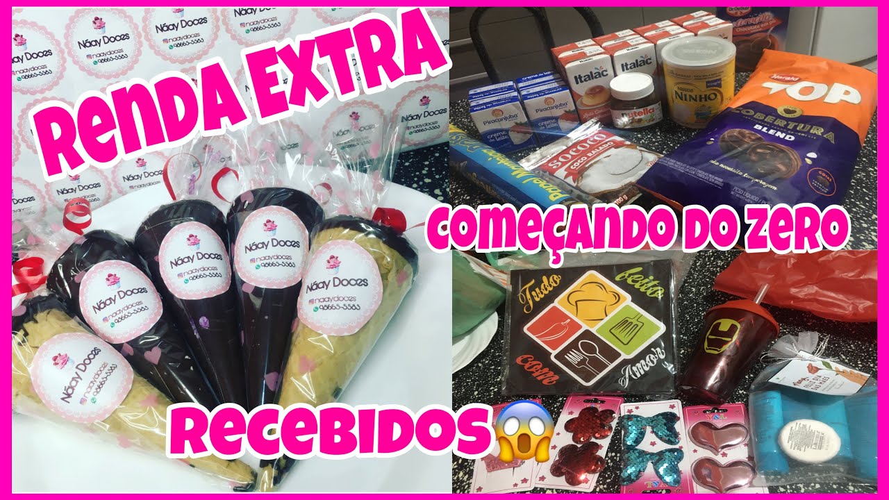 FIZ CONES TRUFADO E VENDI TUDO NO MEU TRABALHO😱RENDA EXTRA 💸