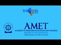 Academy of maritime education  training university kanchipuram amet university  direct admission