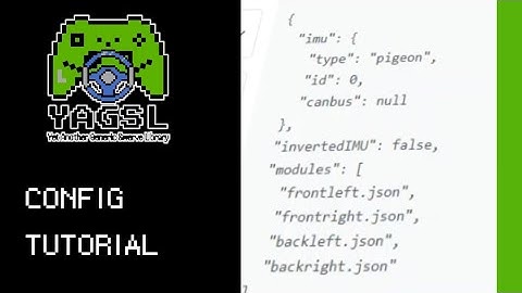How to set up Config files for YAGSL Part 1 (2025)
