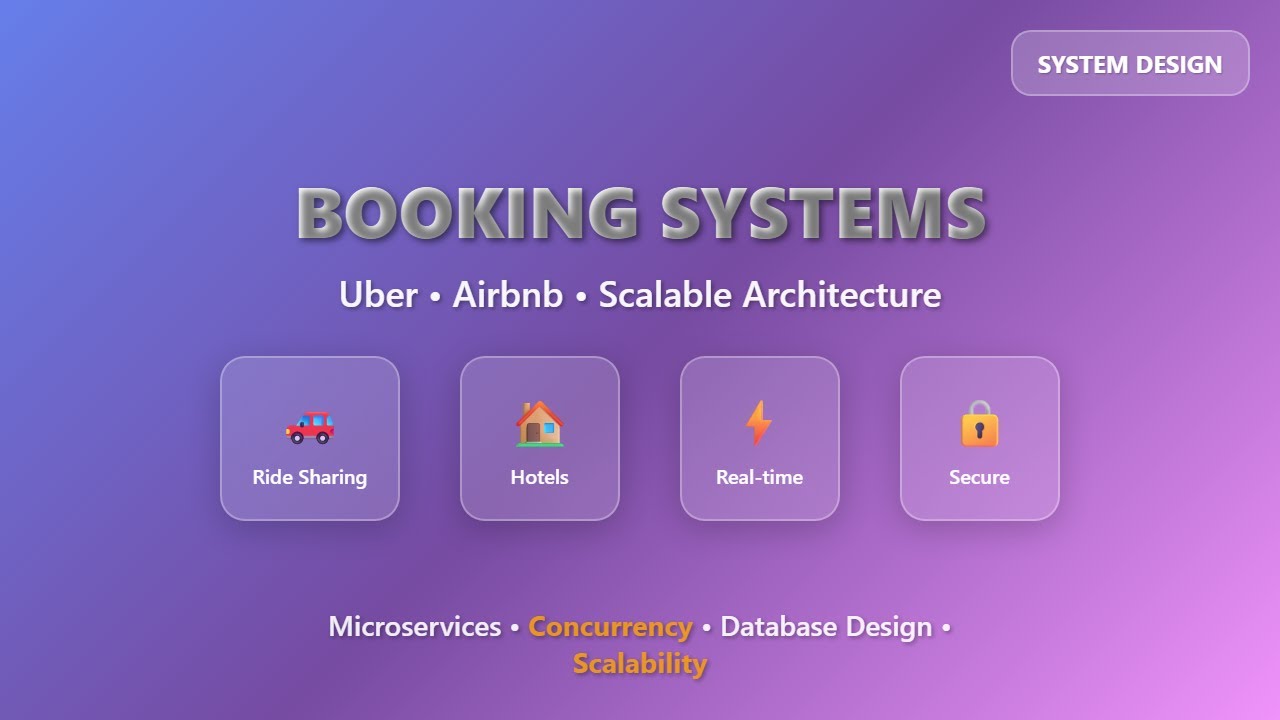 System Design: Booking & Reservation Systems Architecture Explained!