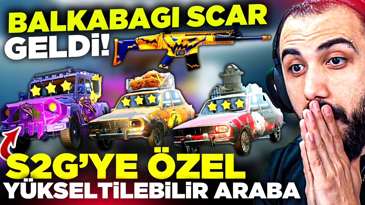 BALKABAĞI SCAR VE EN NADİR GELİŞTİRİLEBİLİR ARABALAR GERİ DÖNDÜ FULLEDİK!! | PUBG MOBILE