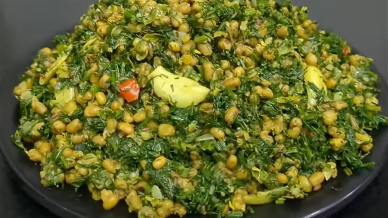 సోయకూర పెసరపప్పు ఫ్రై | Soyakura Pesarapappu Fry | Aromatic Dill Leaves MoongDal Fry | Sabsige Palya