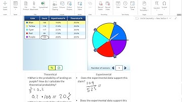 Theoretical Experimental Probability Spinner Part 1