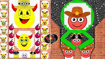 HIDE BALL brain teaser games 🆚 Draw to smash - save the doge & bee Gameplay part 28 #hideball