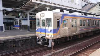 南海高野線 堺東駅1000系(1002+1032編成) 急行橋本行 発車+6200系(6511+6509編成)急行なんば行 停車&発車+8300系(8312+8714編成)区急和泉中央行 停車&発車