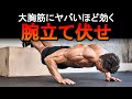 【最新版】大胸筋にヤバいほど効く最強の腕立て伏せ！科学的データを基に徹底解説！